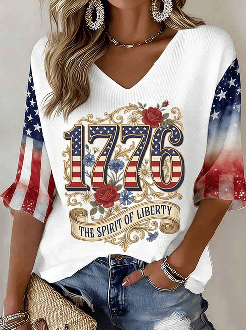 Women's 250th Anniversary Print Casual Top