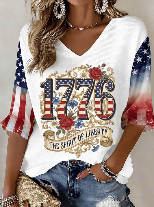 Women's 250th Anniversary Print Casual Top