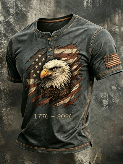 Men's Casual American 250th Anniversary T-shirt