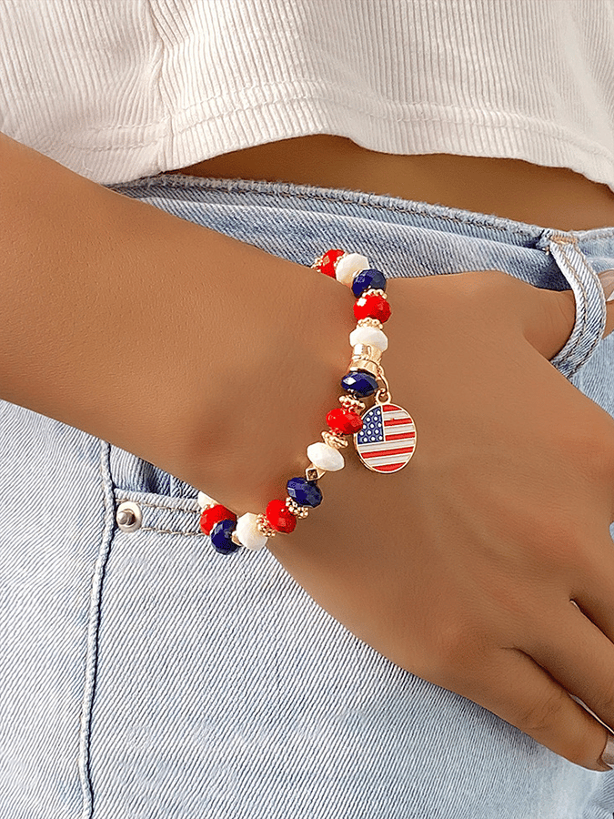 American Flag Patriotic Commemorative Bracelet