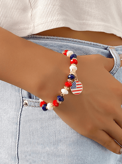 American Flag Patriotic Commemorative Bracelet