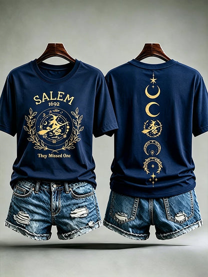 Women's Salem They Missed One  Print short-sleeved T-shirt