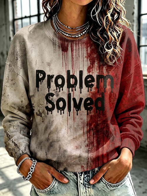 Women'S Halloween Bloodstained Hoodie