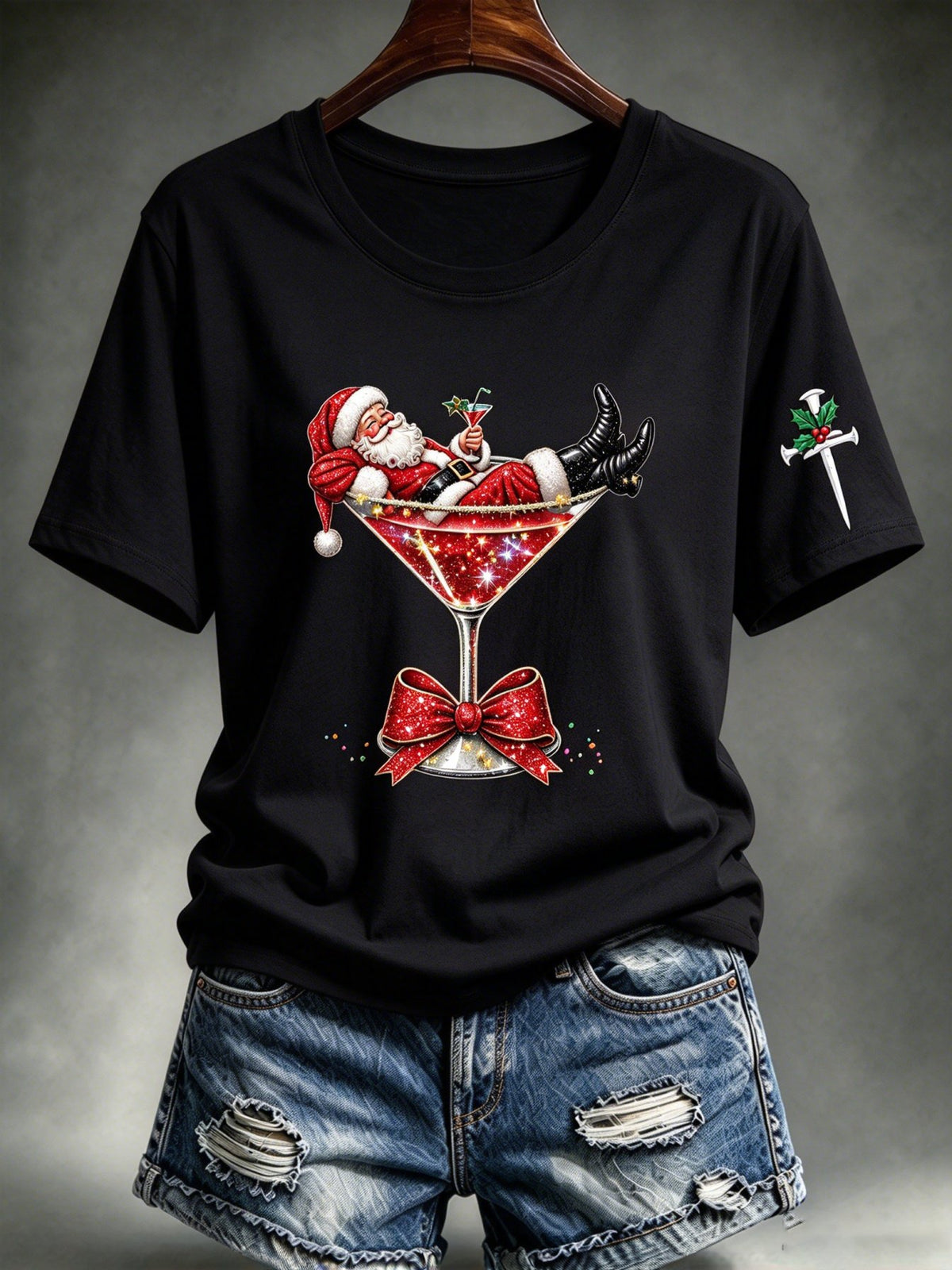 Women's Casual Christmas Print Top
