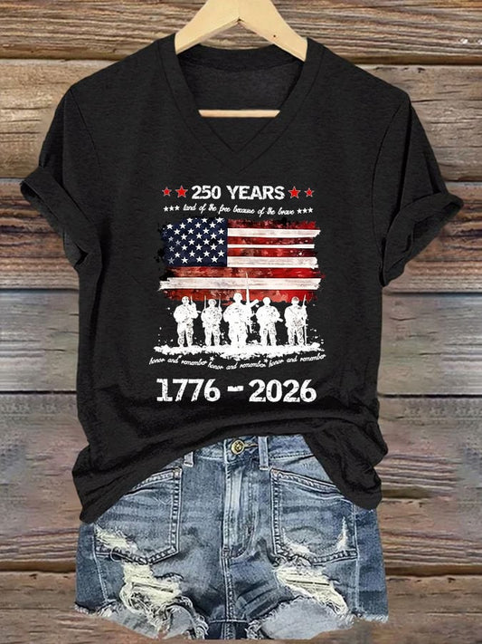 Women's Memorial Day Printed Short-Sleeve T-Shirt