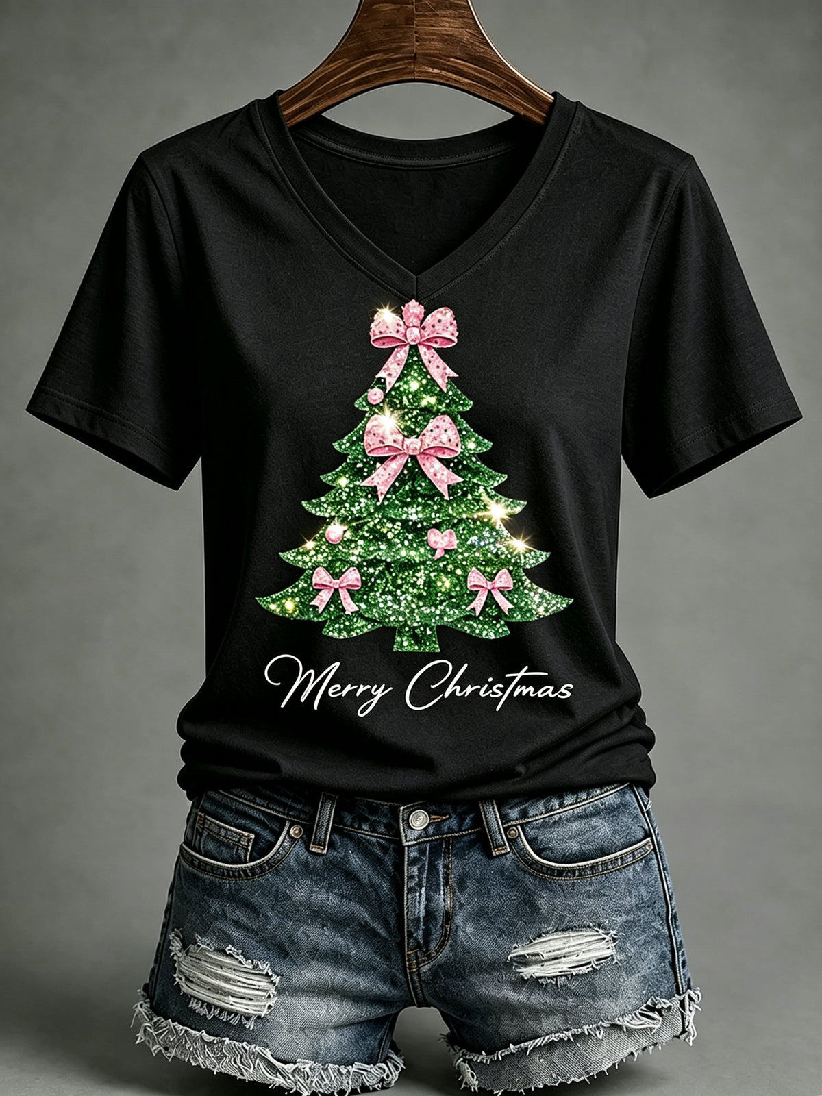 Women's Christmas Print T-Shirt