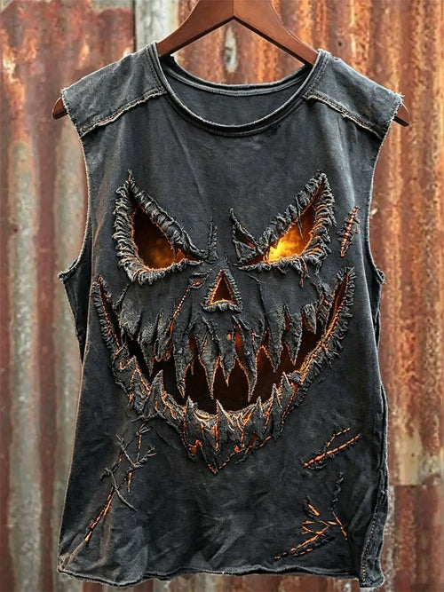 Men's Halloween Monster Print Tank Top