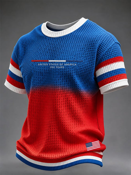 Men'S America Flag Printed Casual T-Shirt