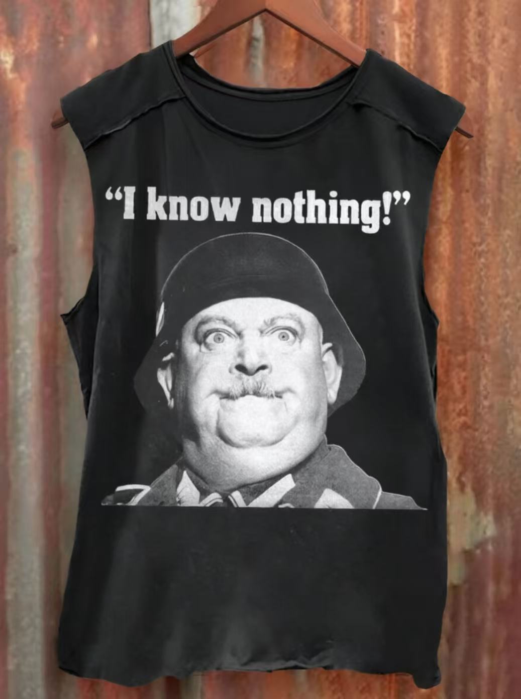 I Know Nothing Art Print Casual Cotton Short Sleeve T-shirt