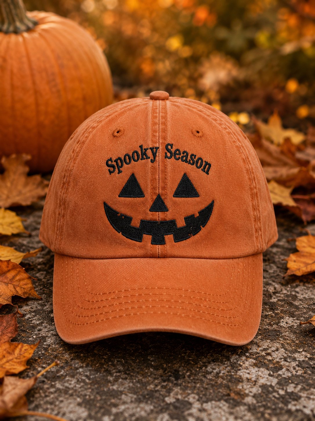 Halloween Cat-Print Hat (Unisex)