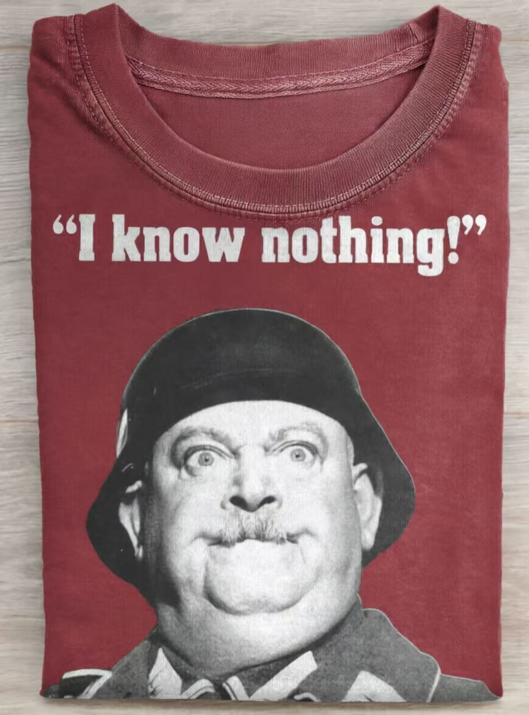 I Know Nothing Art Print Casual Cotton Short Sleeve T-shirt
