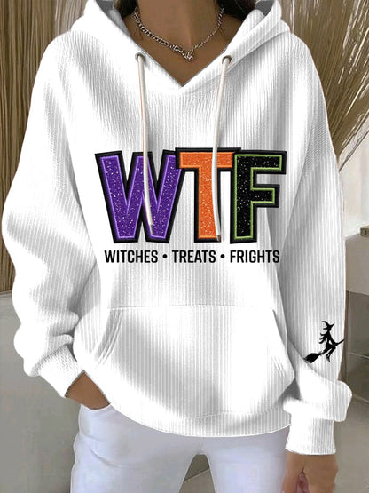 🔥HOT SALE🔥Women's WTF Wicked Twisted Fabulous Print Casual Sweatshirt