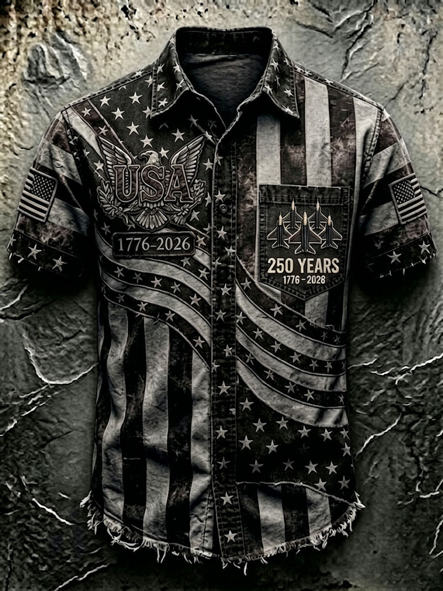 Men'S 250Th Anniversary National Faith Print  Shirt
