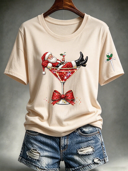 Women's Casual Christmas Print Top