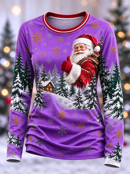 Women's Casual Christmas Long-Sleeve Top