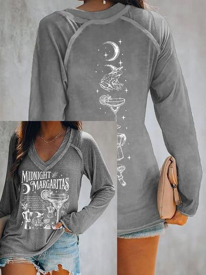 Women's Midnight Margaritas Print Top