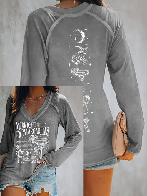 Women's Midnight Margaritas Print Top