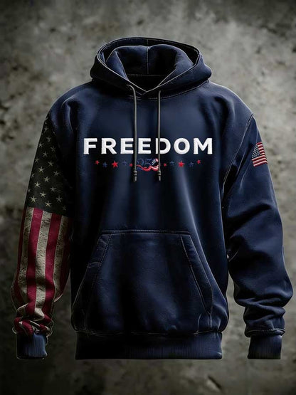 Men's 250th Anniversary Casual Printed Hooded Sweatshirt