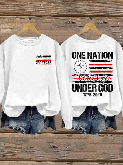 Women's Casual Printed Long-Sleeve Sweatshirt