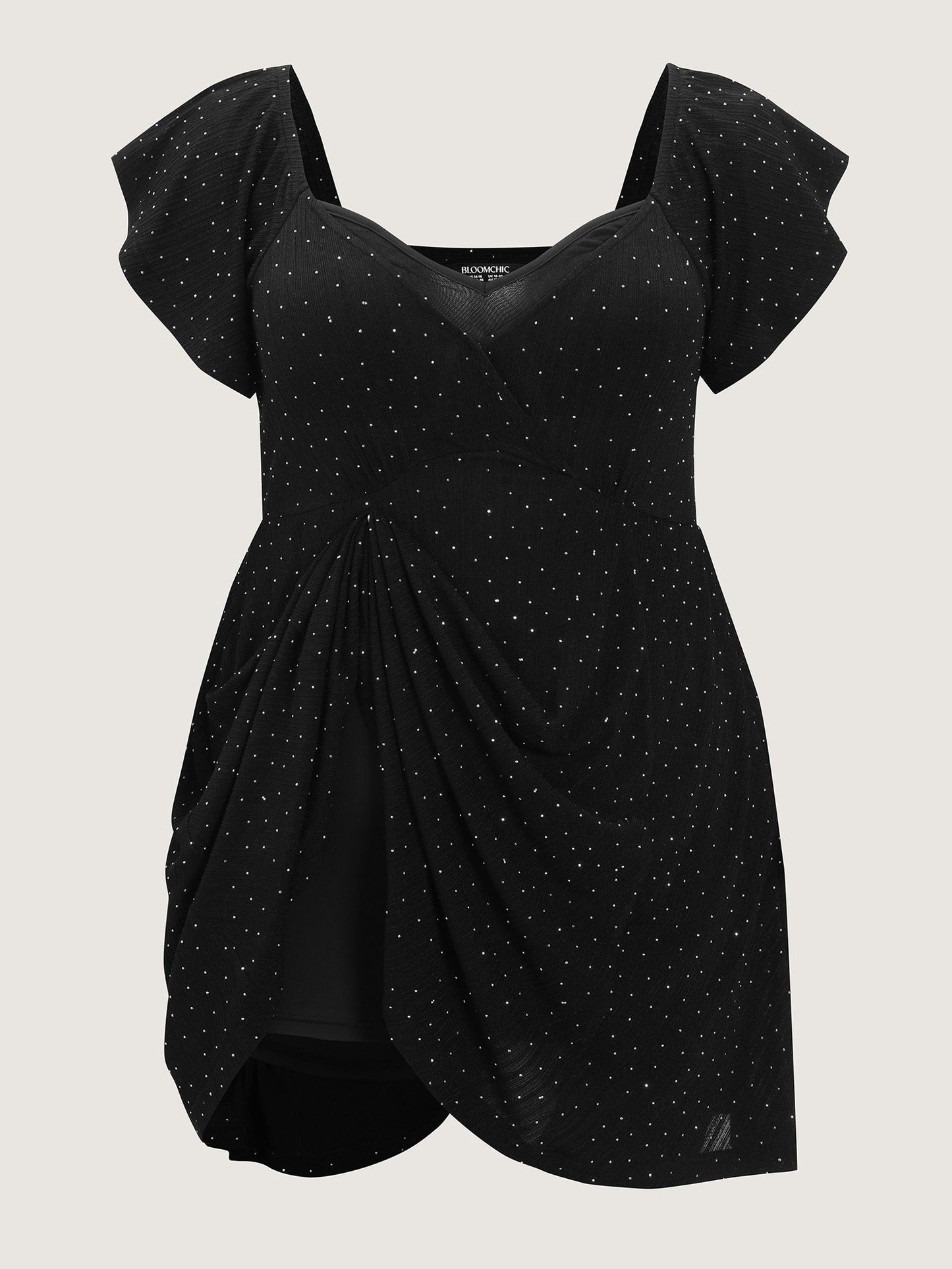 Polka Dot Built-In Bra And Panty Mini Dress