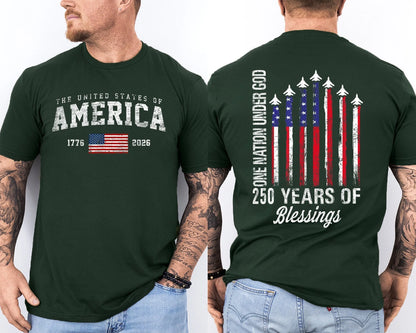 🔥Buy 3 Get 10% Off🔥Men'S Casual American 1776-2026 Anniversary Printed Short Sleeved T-Shirt