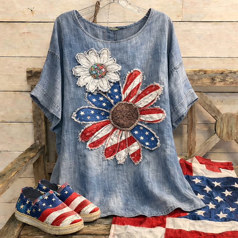 Women's 250th Anniversary Art Print Casual Top