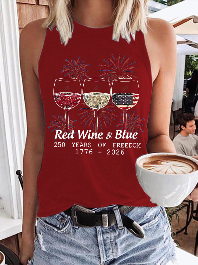250 Years Freedom  Print Tank Top
