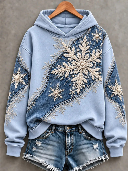 Women's Casual Christmas Print Long-Sleeve Sweatshirt