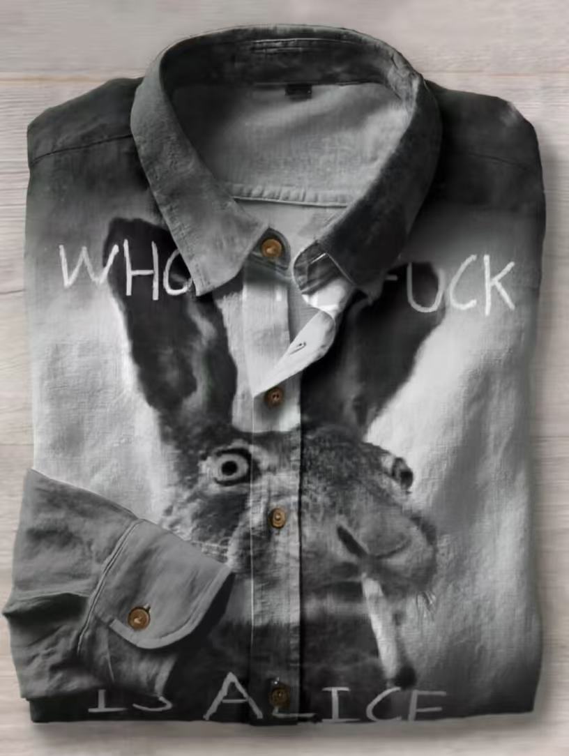 Funny Who The Fuck Art Print Casual Short Sleeve T-shirt