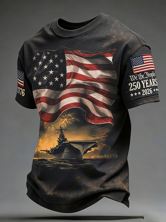 Men's American 250th Anniversary Print Top