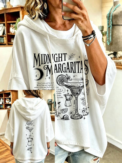 Women's Midnight Margaritas Print Hooded Sweatshirt