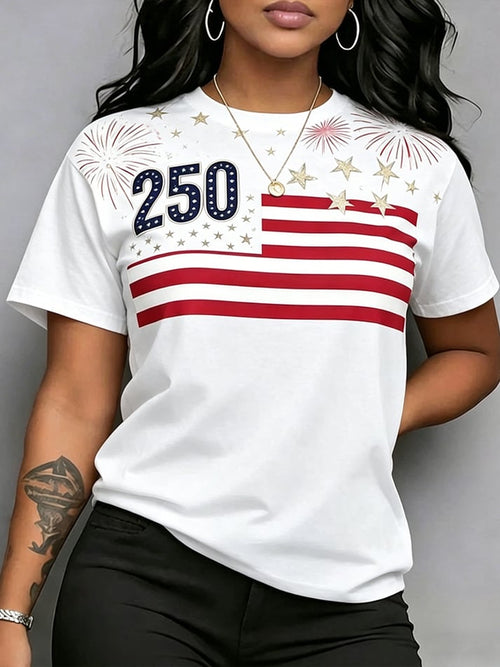 Women's USA 250 Print Casual T-shirt