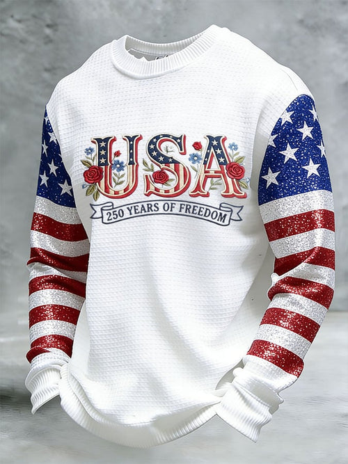 Men's 250th Anniversary Printed Waffle T-Shirt