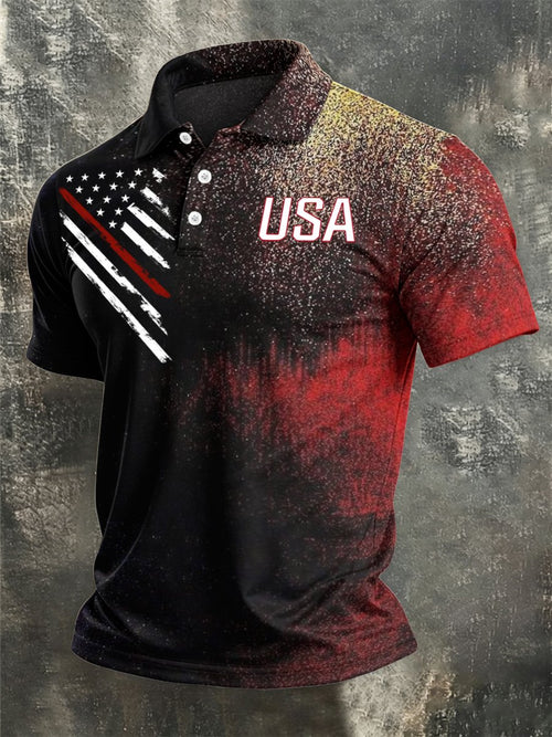 Men's America Anniversary Short-Sleeve Polo Shirt