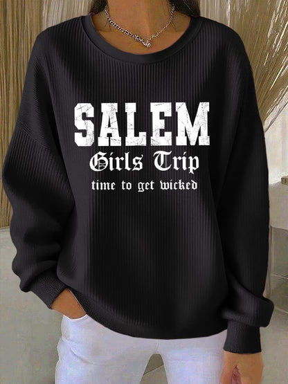 🔥HOT SALE🔥Women's Salem Girls Trip Textured Sweatshirt