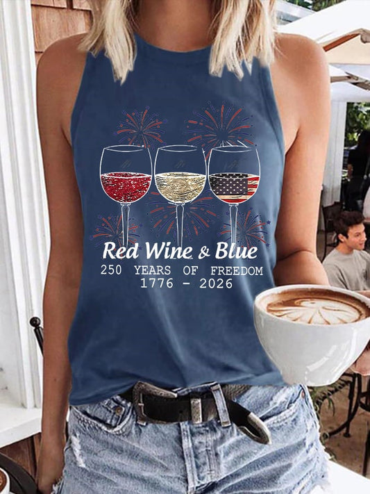 250 Years Freedom  Print Tank Top