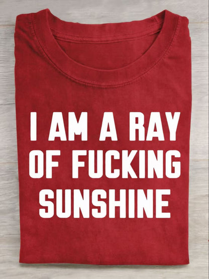 Funny Quote Art Print Casual Short Sleeve T-shirt