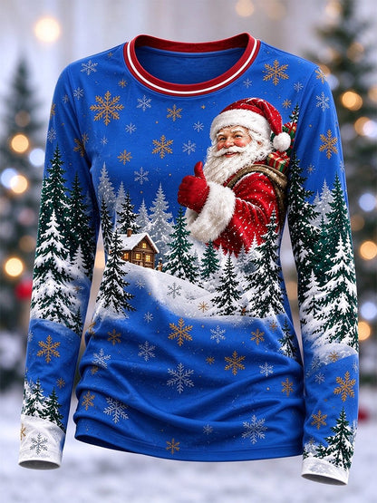 Women's Casual Christmas Long-Sleeve Top
