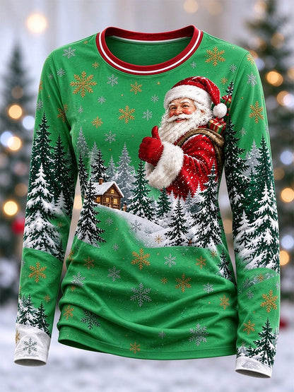 Women's Casual Christmas Long-Sleeve Top
