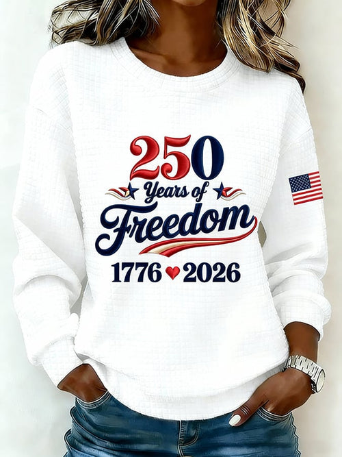 Women's Vintage America 250th Anniversary Print Top