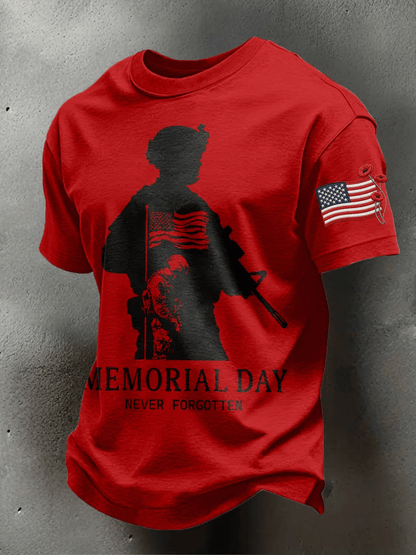 Men's Memorial Day Printed Casual T-shirt