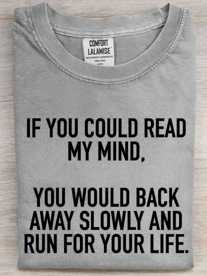 Funny Quote Art Print Casual Short Sleeve T-shirt