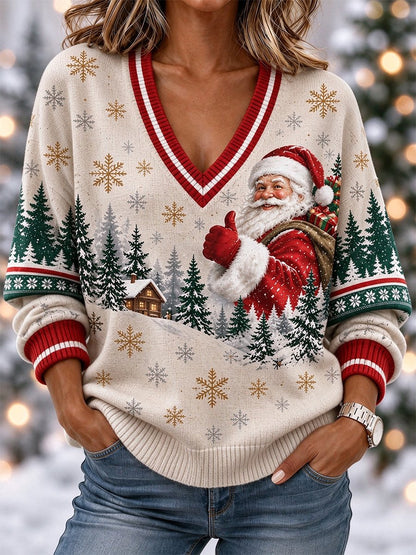 Women's Casual Christmas Long-Sleeve Top