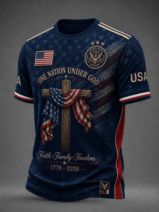 Men's Cross Faith Print T-Shirt