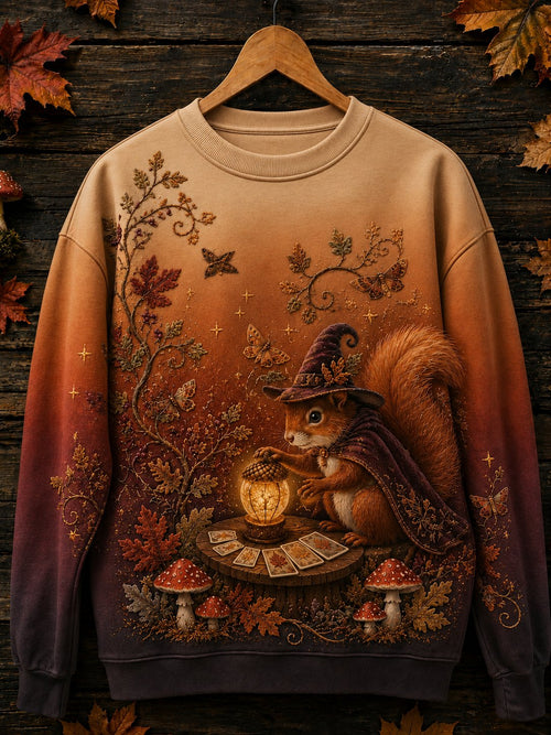 Women's Halloween Animal Print Sweatshirt