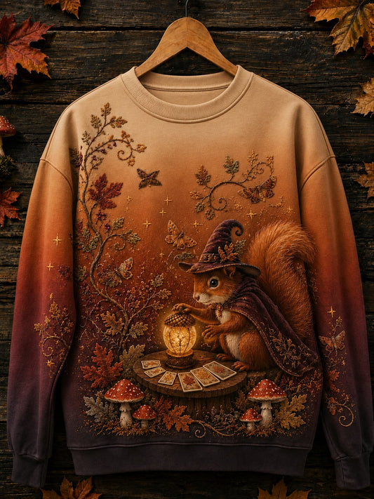 Women's Halloween Animal Print Sweatshirt