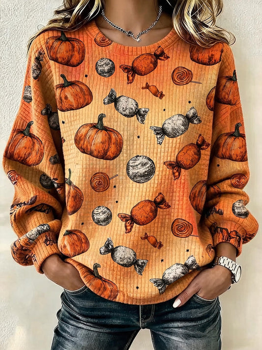 Women's Casual  Print Pullover Sweatshirt