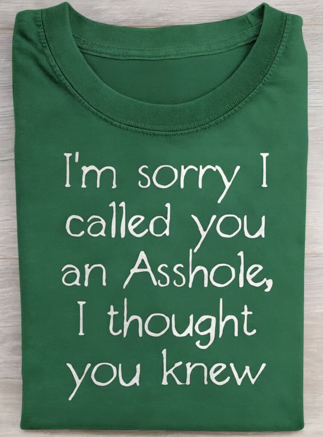 Fun Humor Satire Art Print Casual Pure Cotton Short Sleeved T-shirt