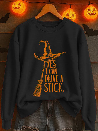 🔥Buy 2 Get 10% Off🔥Women's Yes I Can Drive A Stick Printed Sweatshirt