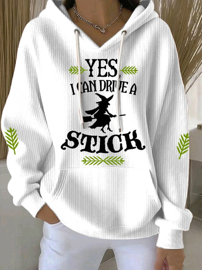 🔥HOT SALE🔥Women's Yes I Can Drive A Stick Print Casual Sweatshirt